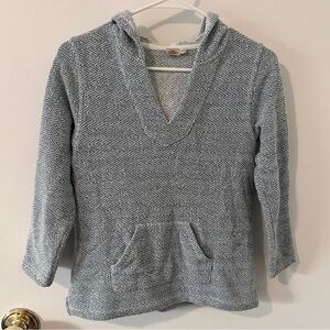 Faherty Baja Beach Poncho Whitewater Hoodie Blue Youth Kids Boys Girls 10